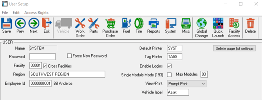 Step 4 User window