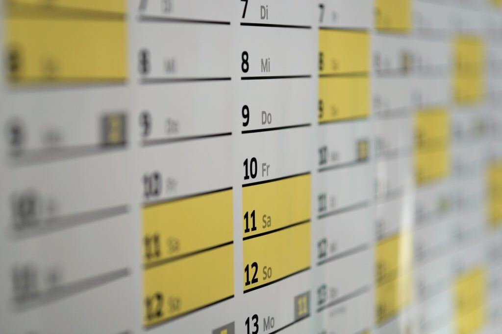 Schedule, Calendar, Preventative Maintenance