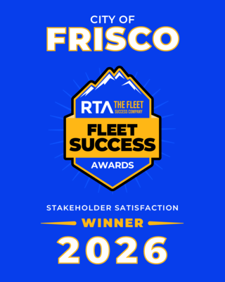 RTA Fleet Success Award Winner 2026 - City of Frisco