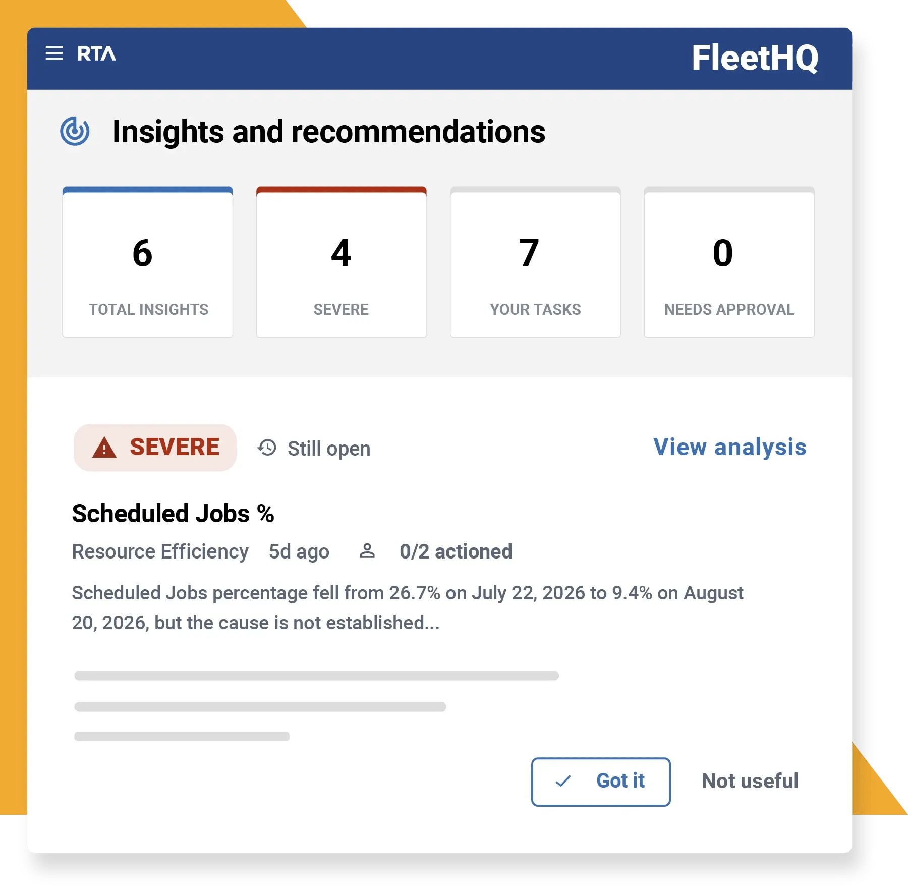 FleetHQ Uses AI to Recommend Fleets Insights