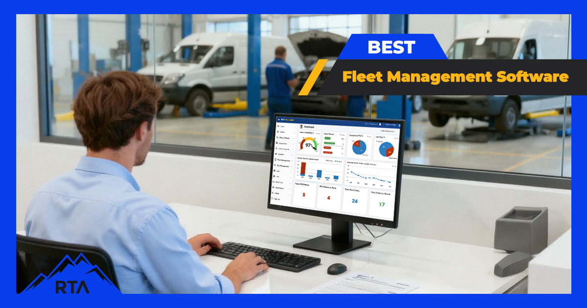 fleet management software dashboard showing vehicle metrics and cost summaries